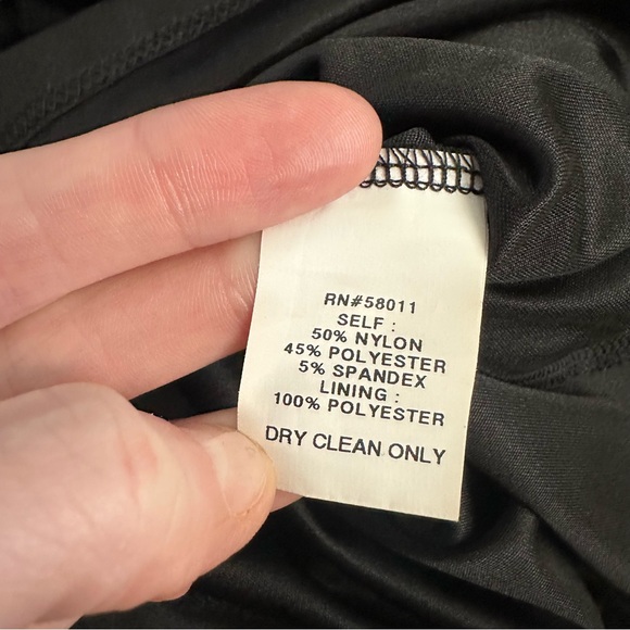 David Meister Asymmetrical Sheath Dress - Picture 4 of 5